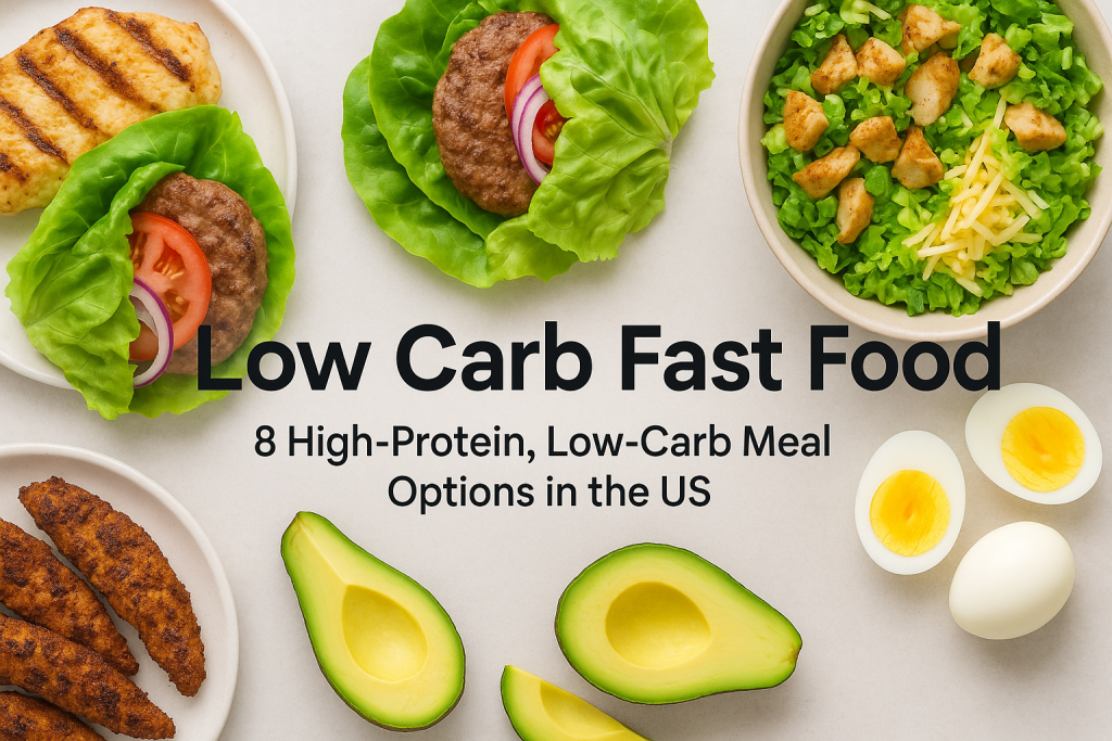 Low Carb Fast Food: 8 High-Protein, Low-Carb Meal Options to order in the US 1 LOW CARB FOOD