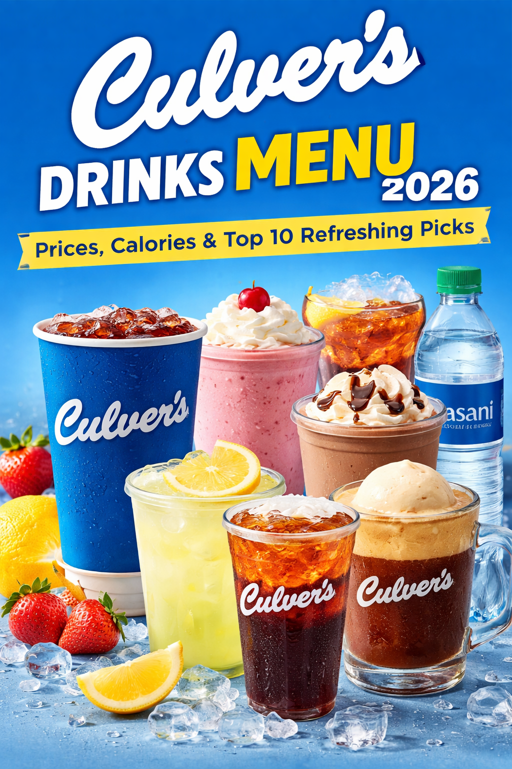 🔥 Culver’s Drinks Menu 2026: Prices, Calories & Top 10 Must-Try
